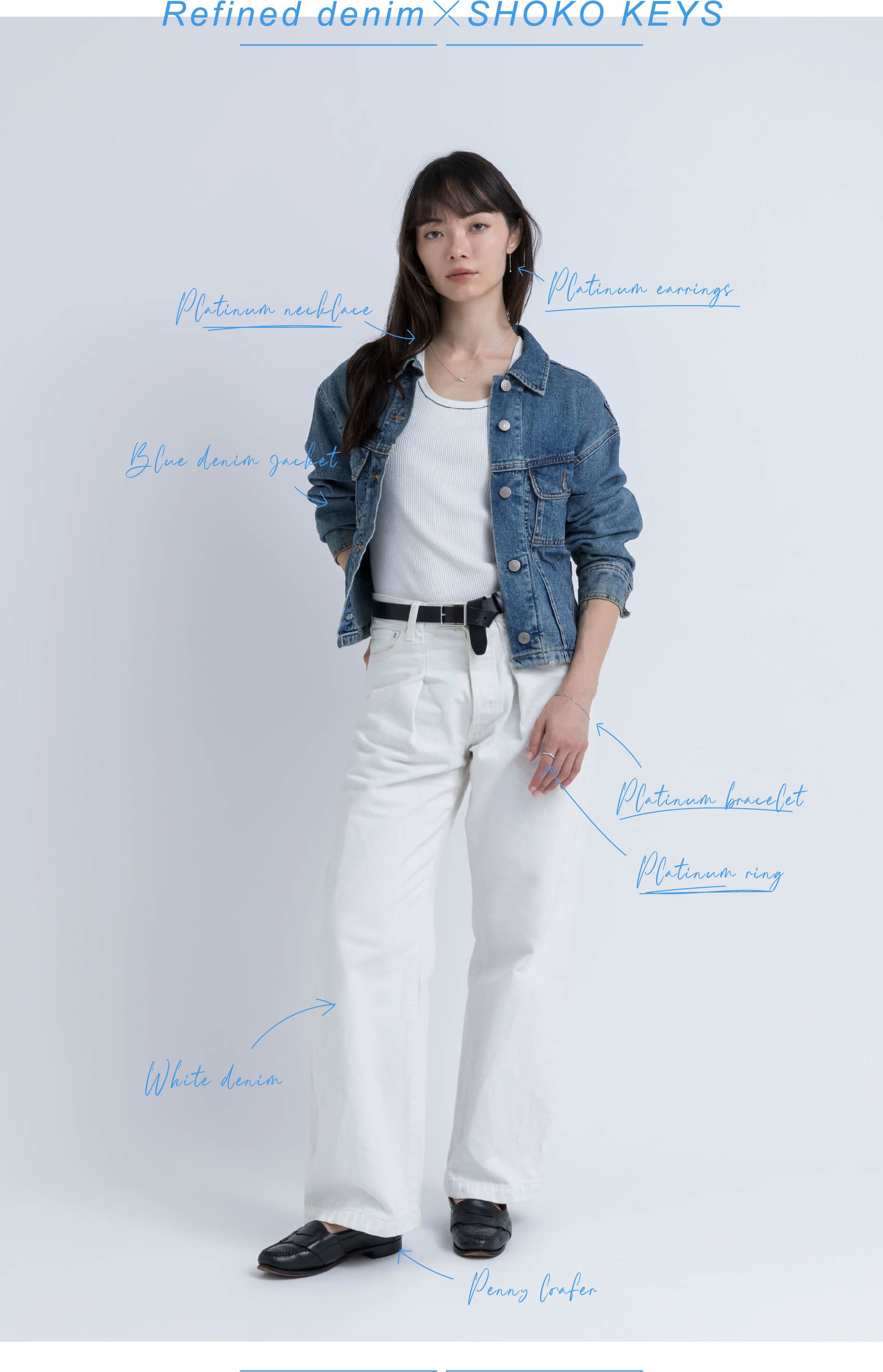 Refined denim SHOKO KEYS