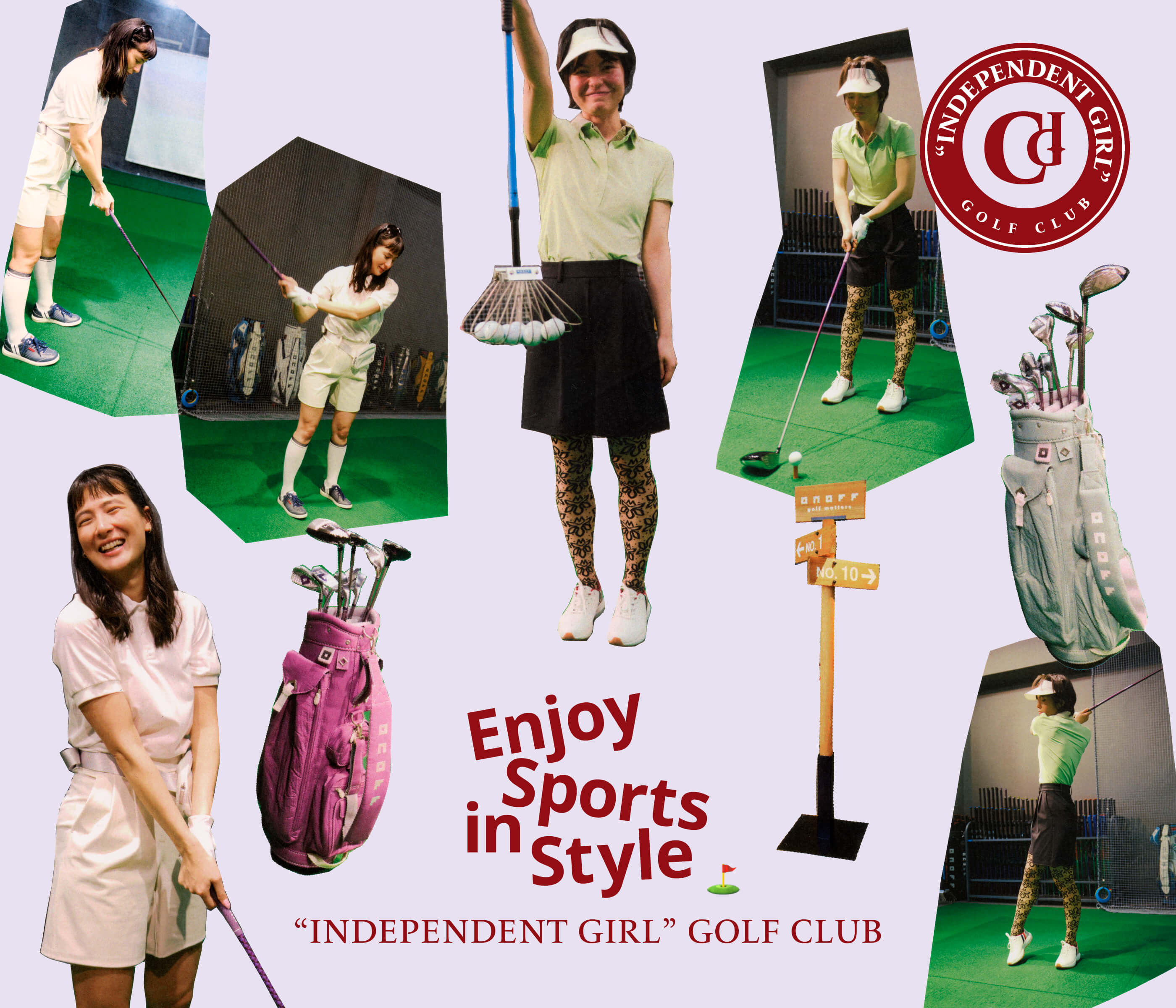 Enjoy Sports in Style “INDEPENDENT GIRL” GOLF CLUB
